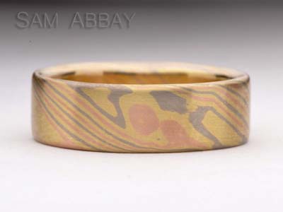mokume ring woodgrain