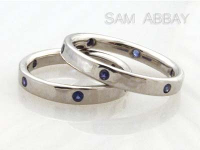 Wedding Rings  Sapphires on Sapphire Wedding Rings