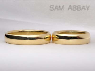 Build   Wedding Band on Make Your Own Wedding Rings   18k Yellow Simple Bands